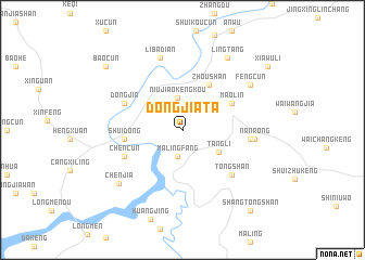 map of Dongjiata