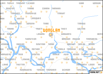 map of Ðông Lâm