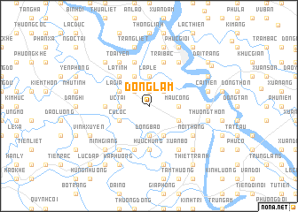 map of Ðông Lâm