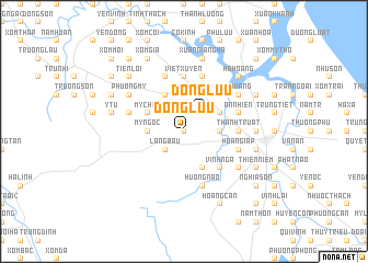 map of Ðông Lưu