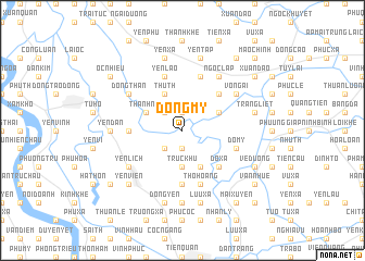 map of Ðông Mỹ