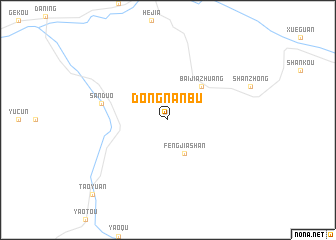 map of Dongnanbu
