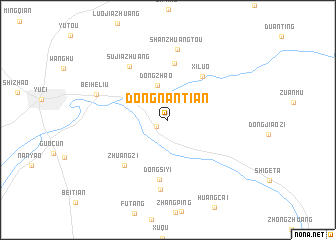 map of Dongnantian