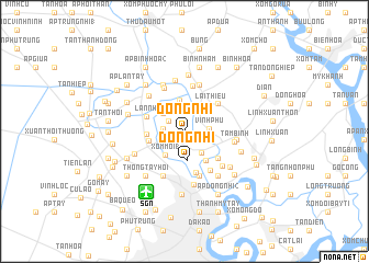 map of Ðông Nhì