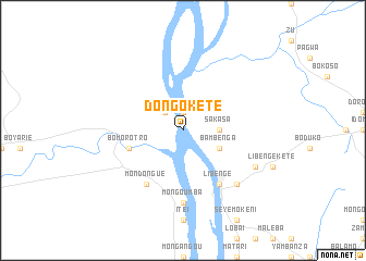 map of Dongo-Kete