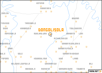map of Dongolisola