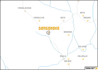 map of Dongo-Moke