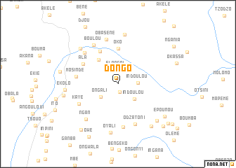 map of Dongo