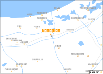 map of Dongqian