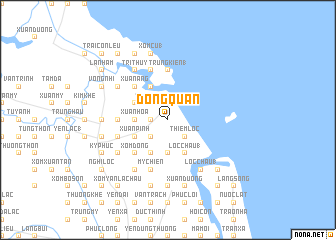 map of Dông Quan
