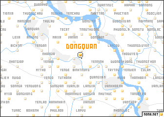 map of Ðông Quan