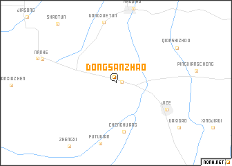 map of Dongsanzhao