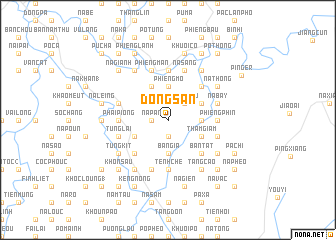 map of Ðông Sân