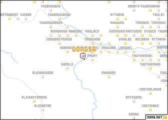 map of Ðông Sa