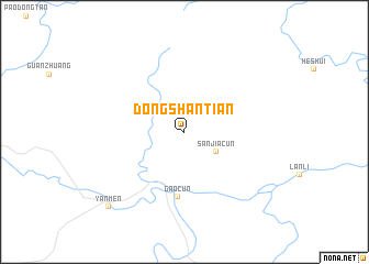 map of Dongshantian