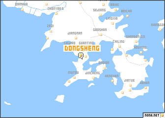 map of Dongsheng