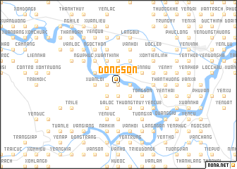 map of Ðông Sơn