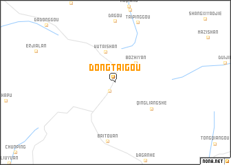 map of Dongtaigou