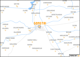 map of Dongtai