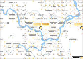 map of Ðông Thòn