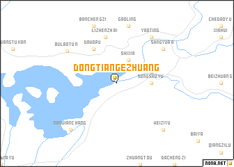 map of Dongtiangezhuang