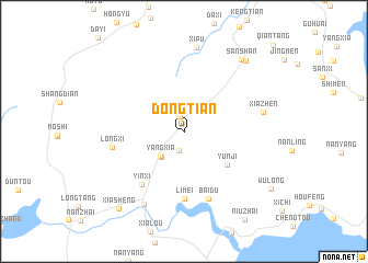map of Dongtian