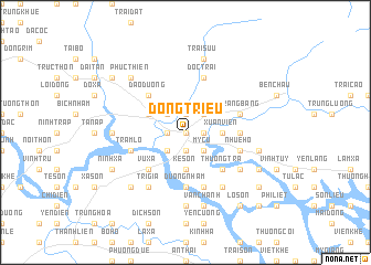 map of Ðông Triều