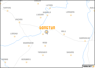 map of Dongtun