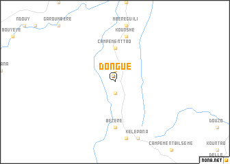 map of Dongué