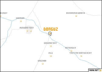 map of Donguz