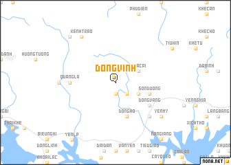 map of Ðông Vinh