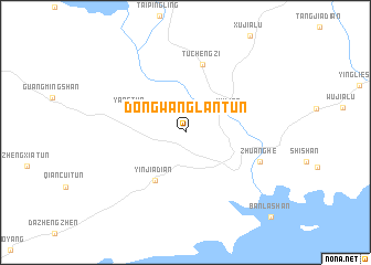 map of Dongwanglantun