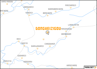 map of Dongweizigou