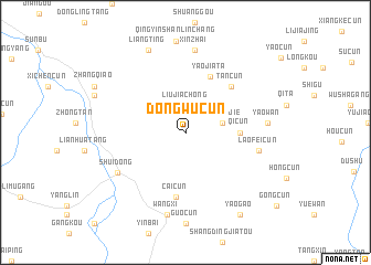 map of Dongwucun