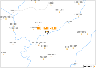 map of Dongxiacun