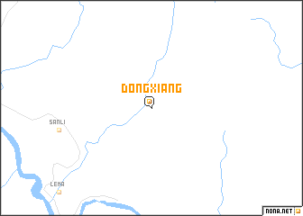 map of Dongxiang