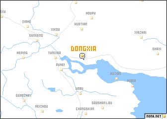map of Dongxia