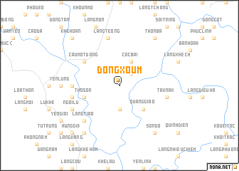 map of Ðông Xoum