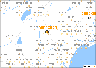 map of Ðồng Xuân