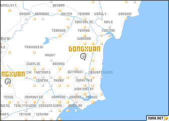 map of Ðồng Xuân