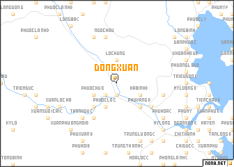 map of Ðồng Xuân