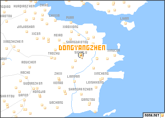 map of Dongyangzhen