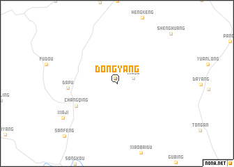 map of Dongyang