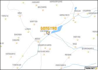 map of Dongyao