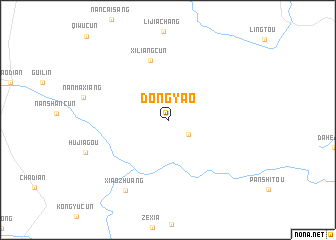map of Dongyao