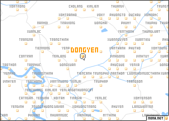 map of Ðòng Yên