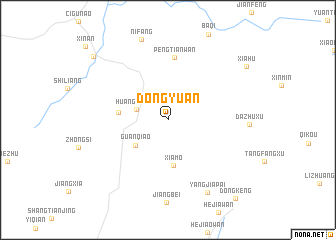 map of Dongyuan