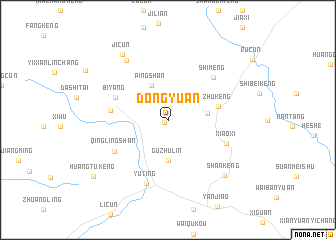 map of Dongyuan