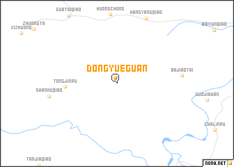 map of Dongyueguan