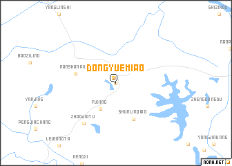 map of Dongyuemiao